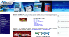 Desktop Screenshot of apexequity.com.my